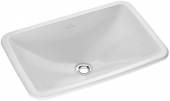 Villeroy & Boch Loop & Friends - Drop-in washbasin for Console 675x450mm without tap holes with overflow white with CeramicPlus