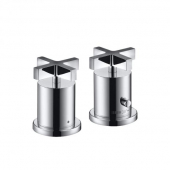 Hansgrohe Axor Citterio - 2-Hole Thermostatic Rim-Mounted Bath Mixer with cross handles DN15
