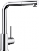 Blanco Mila-S - Küchenarmatur metallische Oberfläche Niederdruck chrom