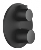 Dornbracht Universal - Unterputz-Thermostat rund schwarz matt