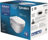 Duravit Starck 3 - WWC-Set Tiefspüler weiß inklusive WC-Sitz mit Absenkautomatik