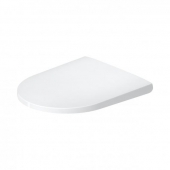 Duravit DuraStyle Basic - WC-Sitz Compact weiß ohne Absenkautomatik Scharnier Edelstahl