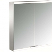 Emco Asis Prime 2 - LED-mirror cabinet Exposed 600 mm 2 door back panel white