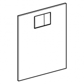 Geberit AquaClean - Designplatte Komplettanlage oben weiß