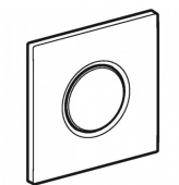 Geberit Sigma10 - Betätigungsplatte zu WC-Steuerung mit Spül-Auslauf weiß / chrom / weiß
