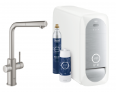 Grohe Blue Home - Starter Kit Mousseur Bluetooth/WIFI L-Auslauf supersteel 1
