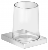 Keuco Edition 11 - Glashalter Echtkristall-Glas / verchromt
