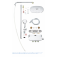 GROHE Rainshower SmartControl - Duschsystem SmartControl 360 DUO mit Thermostatarmatur chrom / mondweiß box