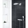Grohe Rainshower System SmartControl 360 DUO - Duschsystem mit Thermostatbatterie moon white / chrom