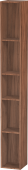 Duravit L-Cube - Elément étagère vertical 180 x 1400 x 180 mm avec 5 compartiments noyer naturel