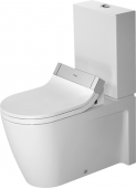 Duravit Starck 2 - Stand-Tiefspül-WC Kombination 725 x 370 mm für SensoWash ohne Beschichtung weiß