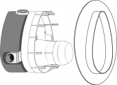 Ideal Standard Unterputz-Bausätze 1 - Kit décoration Corps de robinet d'arrêt à encastrer