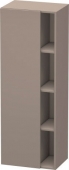 DURAVIT DuraStyle - Armoire mi-haute avec 1 porte & charnières à gauche 500x1400x360mm basalte mat/blanc mat