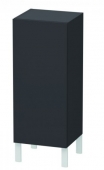 DURAVIT L-Cube - Armoire mi-haute avec 1 porte & charnières à droite 250-500x600-900x200-363mm graphite super mat/graphite super mat