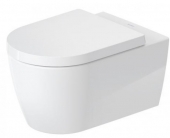Duravit ME by Starck - Wand-WC 570mm Rimless Tiefspüler weiß HygieneGlaze /weiß seidenmatt