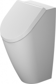 Duravit ME by Starck - Urinal rimless weiß/weiß seidenmatt Zulauf hinten HygieneGlaze Fliege