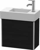 DURAVIT XSquare - Meuble sous vasque avec 1 porte & charnières à gauche 484x397x240mm chêne noir/chêne noir