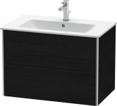 DURAVIT XSquare - Meuble sous vasque avec 2 tiroirs 810x560x478mm chêne noir/chêne noir