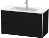 DURAVIT XSquare - Meuble sous vasque avec 2 tiroirs 1010x560x478mm chêne noir/chêne noir
