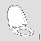 Geberit - siège de toilettes et le couvercle des toilettes