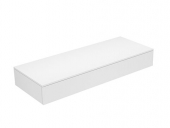 Keuco Edition 400 - Sideboard 1 Auszug weiß / Glas weiß klar