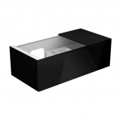 Keuco Edition 11 - Meuble sous vasque avec 1 tiroir frontal 1050x350x535mm noir/noir soyeux mat