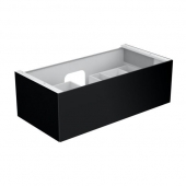 Keuco Edition 11 - Meuble sous vasque avec 1 tiroir 1050x350x535mm noir mat/noir mat