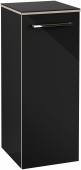 Villeroy & Boch Avento - Seitenschrank 350 x 892 x 370 mm Anschl rechts crystal black