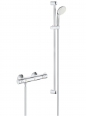 Grohe Grohtherm 800 - Thermostat-Brausebatterie mit Brausegarnitur 900 mm chrom