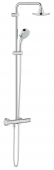 Grohe Tempesta Neu C System 160 - Duschsystem mit Thermostatbatterie für die Wandmontage chrom