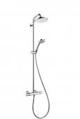 Hansgrohe Croma - Showerpipe EcoSmart Brausearm schwenkbar DN15