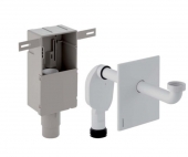 Geberit - Unterputz-Geruchsverschluss für Waschbecken Abgang horizontal weiß d50 - 56 mm