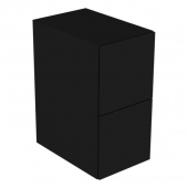 Keuco Edition 11 - Sideboard mit Beleuchtung 2 Front-Auszüge schwarz gebürstet