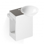 Alape Waschplatz - Dish basin 300 mm made of white glazed steel, right, WP.Insert2