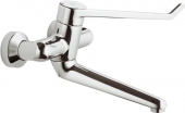 Ideal Standard CeraPlus Sicherheitsarmaturen - Single Lever Basin Mixer wall-mounted with projection 258 mm without waste set chrome