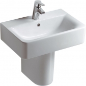 Ideal Standard Connect - Washbasin 550x375mm with 1 tap hole with overflow white without IdealPlus