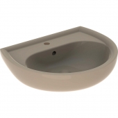 Geberit Renova - Washbasin 600x490mm with 1 tap hole with overflow bahama beige without KeraTect