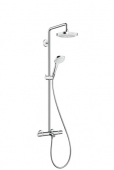 Hansgrohe Croma Select E 180 2jet Showerpipe Wanne weiß / chrom