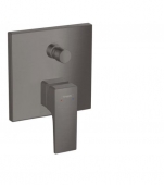hansgrohe Metropol - Concealed single lever bathtub mixer with 2 outlets brushed black chrome