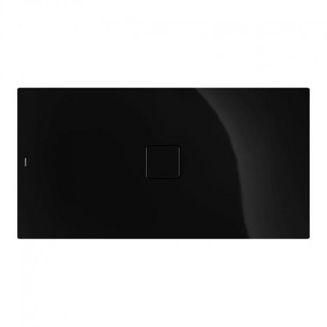 KALDEWEI Avantgarde Conoflat - Receveur de douche 1300x1000mm lave noir mat avec effet perlant sans antidérapant