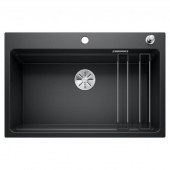 Blanco ETAGON - Küchenspüle 8 SILGRANIT mit Ablauffernbedienung schwarz