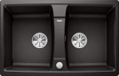 Blanco LEXA - Küchenspüle 8 SILGRANIT mit Ablauffernbedienung reversibel schwarz