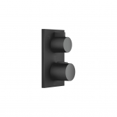 Dornbracht IMO | Deque | Symetrics - Façade pour mitigeur thermostatique pour 3 sorties noir mat