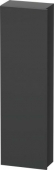 DURAVIT DuraStyle - Armoire mi-haute avec 1 porte & charnières à gauche 400x1400x240mm graphite mat/basalte mat