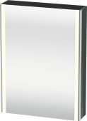 Duravit XSquare - SPS mit Beleuchtung 800x600x155 dolomiti grey Türanschlag rechts