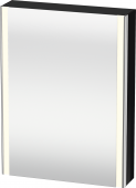 Duravit XSquare - SPS mit Beleuchtung 800x600x155 schwarz hochglanz Türanschlag rechts