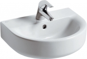 Ideal Standard Connect - Lave-mains 450x360mm avec 1 trou de robinetterie avec trop-plein blanc avec IdealPlus