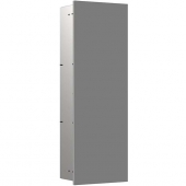 EMCO Asis Pure - Module armoire avec 1 porte & charnières à droite 250x730x162mm matt grey/brushed stainless steel