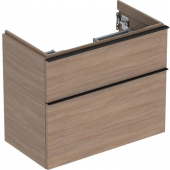 Geberit iCon - Meuble sous vasque with 2 pull-out compartments 740x615x416mm chêne naturel/chêne naturel
