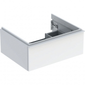 Geberit iCon - Meuble sous vasque avec 1 tiroir frontal 592x247x476mm blanc brillant/blanc brillant